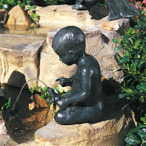 Brass Baron garden and pool accent sculpture