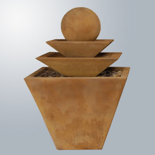 Image of a three tier tapered square fountain