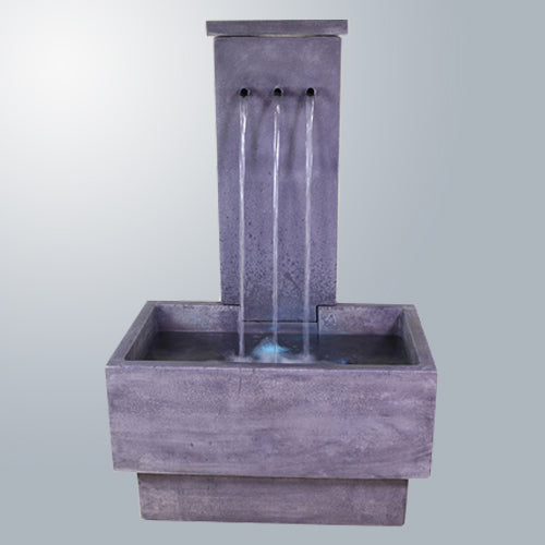 Image of a three tier copper fountain.