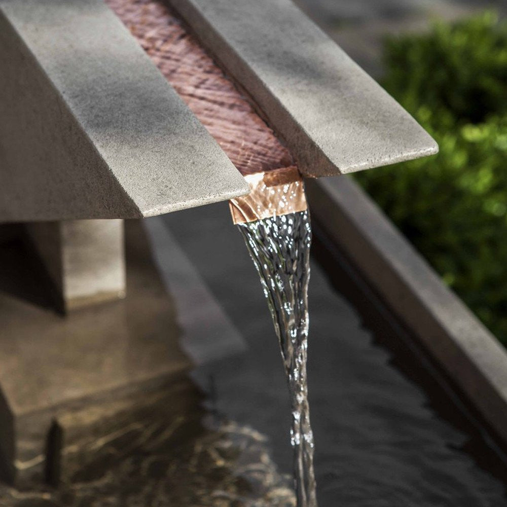 Modern garden water fountain with a unique design