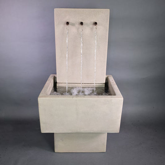 Outdoor wall fountain for patio
