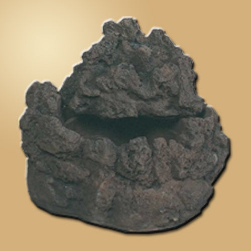 Tabletop fountain with tropical paradise design