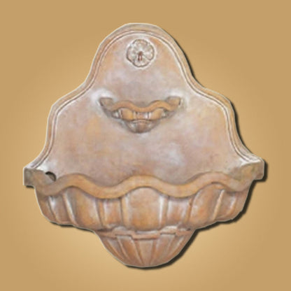 Image of a wall fountain in a Tuscan style