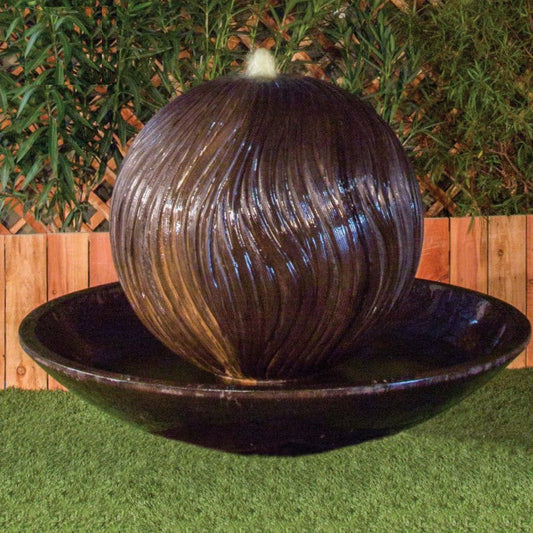 Garden fountain without riser