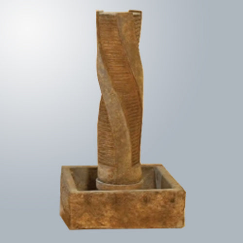 Twist texture water feature without a sphere