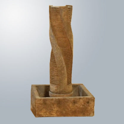 Twist texture water feature without a sphere