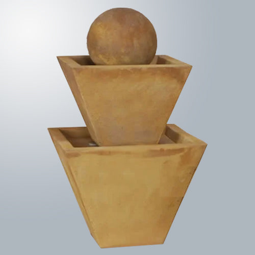 Image of a two tier modern fountain