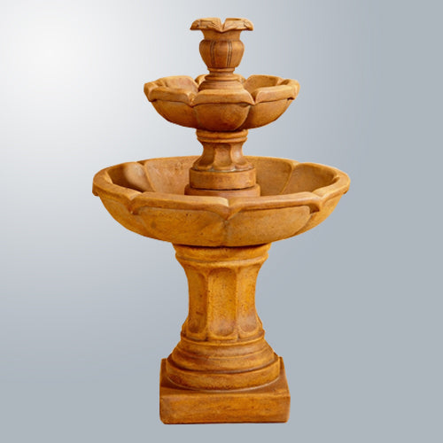 Large two tier outdoor water fountain
