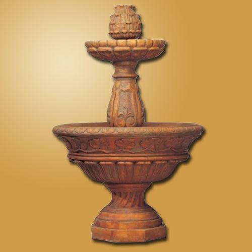 Tiered outdoor water fountain for garden or patio