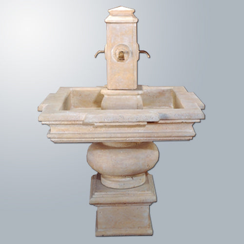 Outdoor fountain designed for a spout