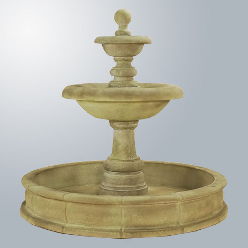 Tall two tier pond fountain