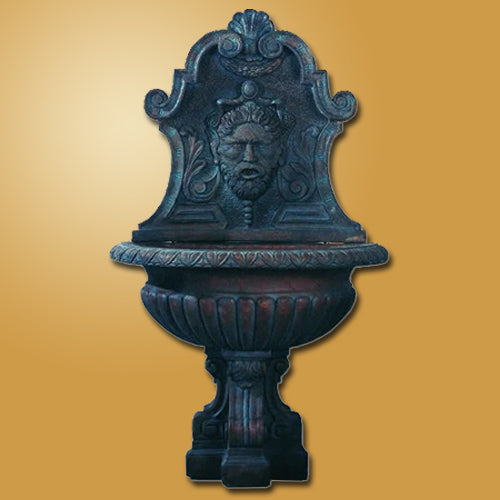 Outdoor wall water fountain