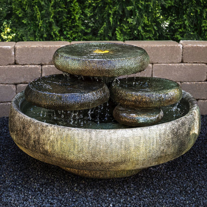 Image of a water lilies fountain.