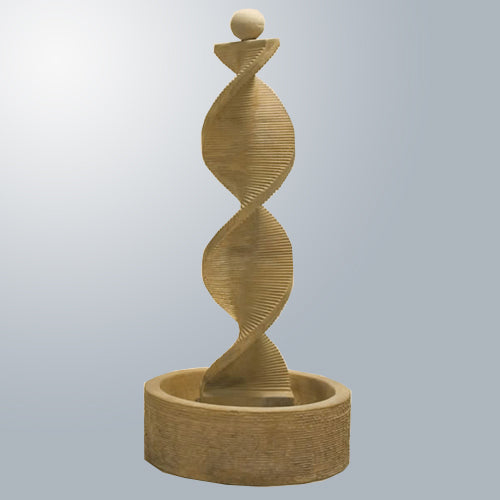 water fountain spiral bowl finial