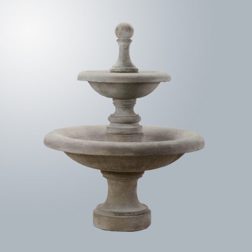 Image of a two tier outdoor water fountain.