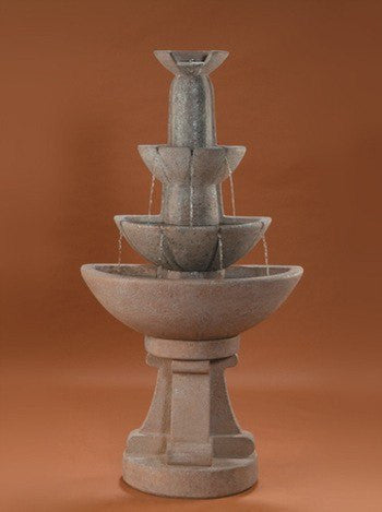 Cast stone wall outdoor fountain