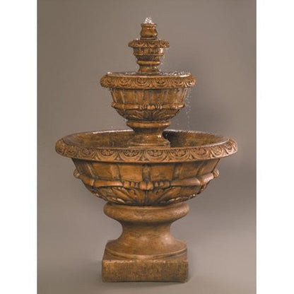 Cast stone outdoor water feature