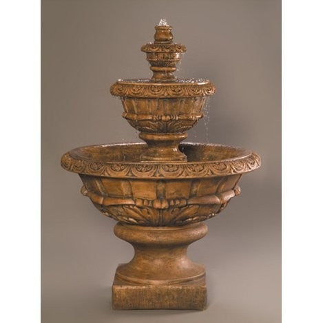 Cast stone outdoor water feature