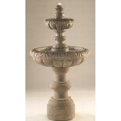 Tiered garden fountain water feature