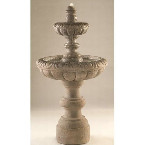 Tiered garden fountain water feature