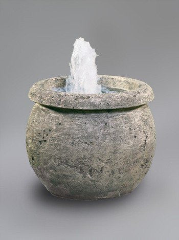 Extra large outdoor water fountain with planter