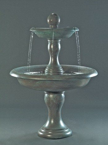 Tiered garden fountain for outdoor decor