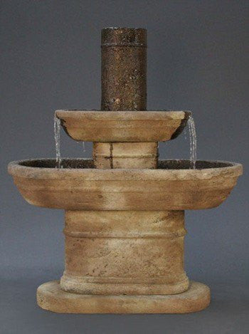 Tiered garden fountain for outdoor decor