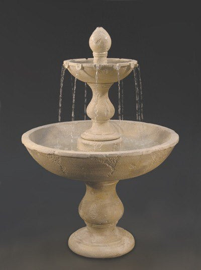 Tiered garden water fountain for outdoor decor