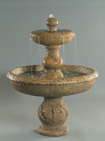 Image of a classic tiered garden water fountain