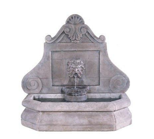 Outdoor wall fountain for garden or patio