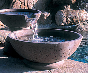 garden fountain GFRC Scupper Wok